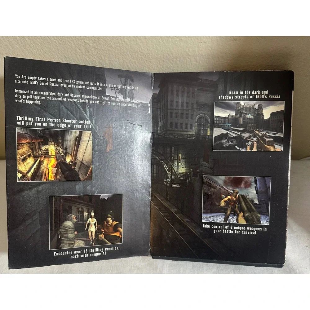 You Are Empty PC Game 2007 CIB Atari Cult Survival Horror W/ Slipcover Manual
